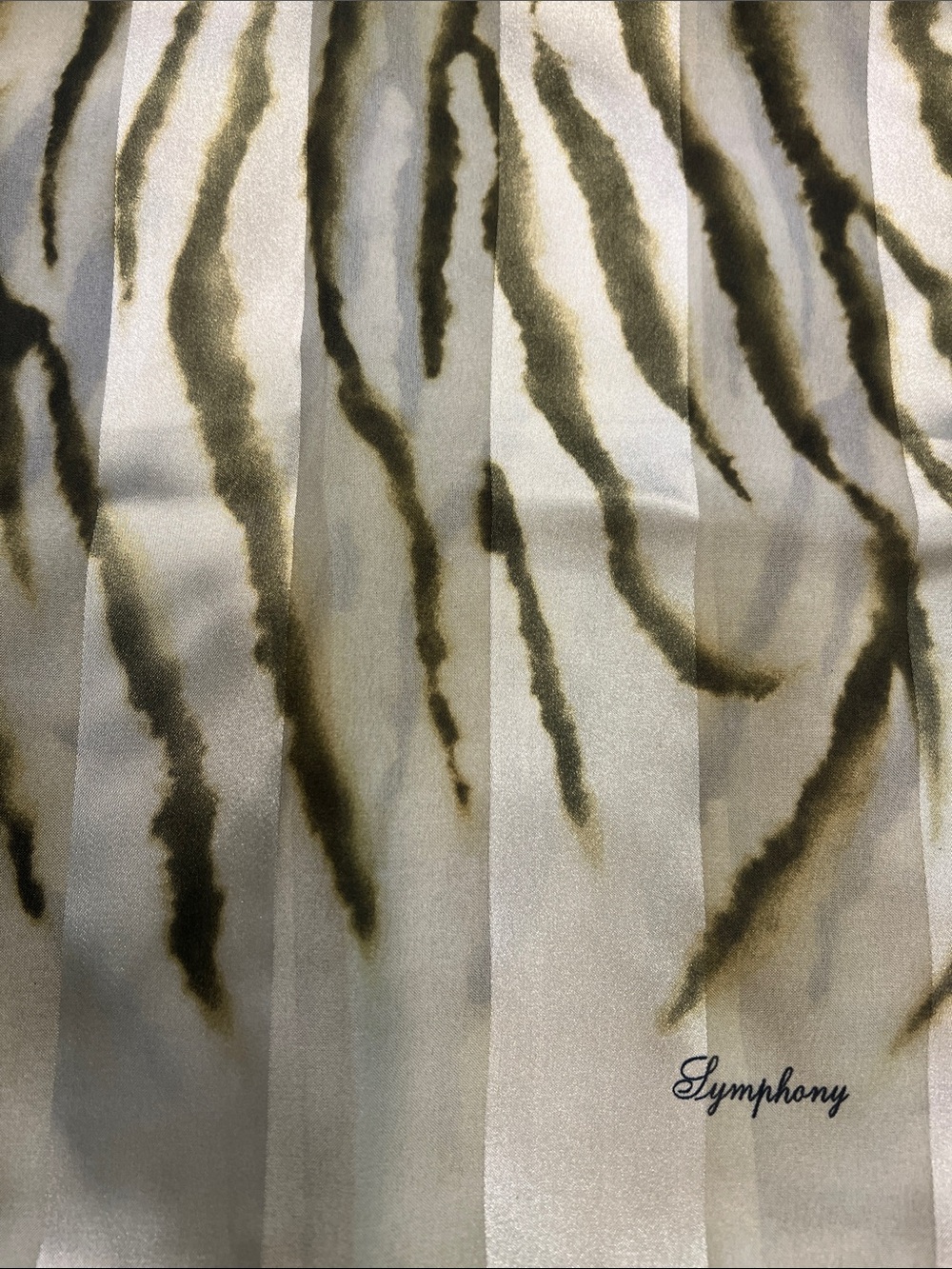 NWT Symphony Sage Stripe scarf.